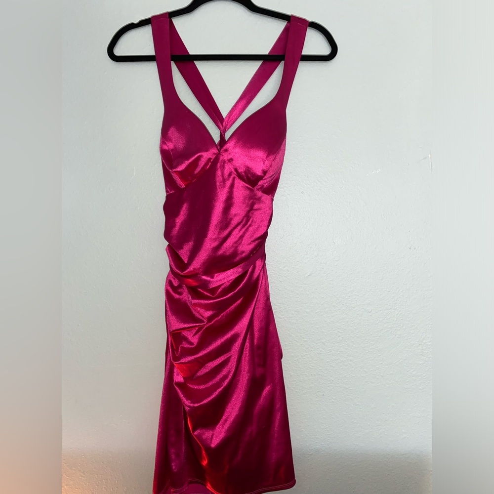 B. Darlin Pink Barbiecore Homecoming Dress